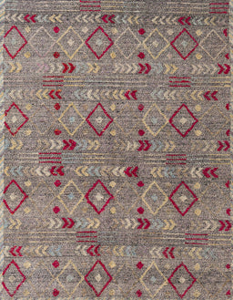 Abstract Tan Brown Modern Rug, abs5073