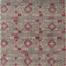 Square Abstract Tan Brown Modern Rug, abs5073