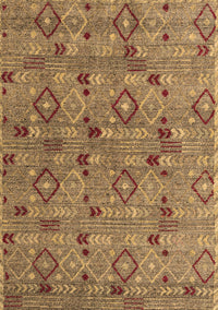 Abstract Brown Modern Rug, abs5073brn