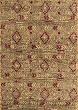 Abstract Brown Modern Rug, abs5073brn