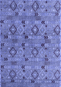 Abstract Blue Modern Rug, abs5073blu