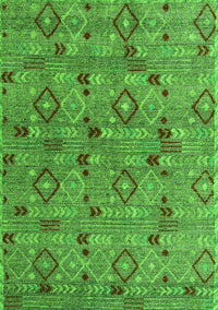 Abstract Green Modern Rug, abs5073grn