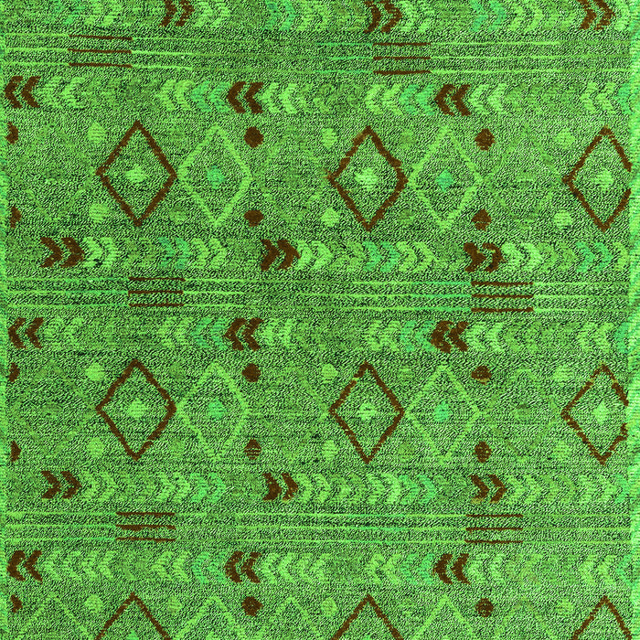 Abstract Green Modern Rug, abs5073grn