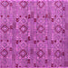 Square Machine Washable Abstract Pink Modern Rug, wshabs5073pnk