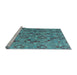 Sideview of Machine Washable Abstract Light Blue Modern Rug, wshabs5073lblu