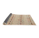 Sideview of Abstract Light Copper Gold Solid Rug, abs5074