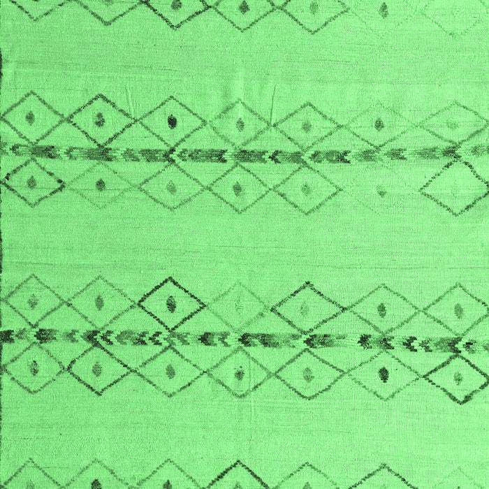 Machine Washable Solid Emerald Green Modern Area Rugs, wshabs5074emgrn