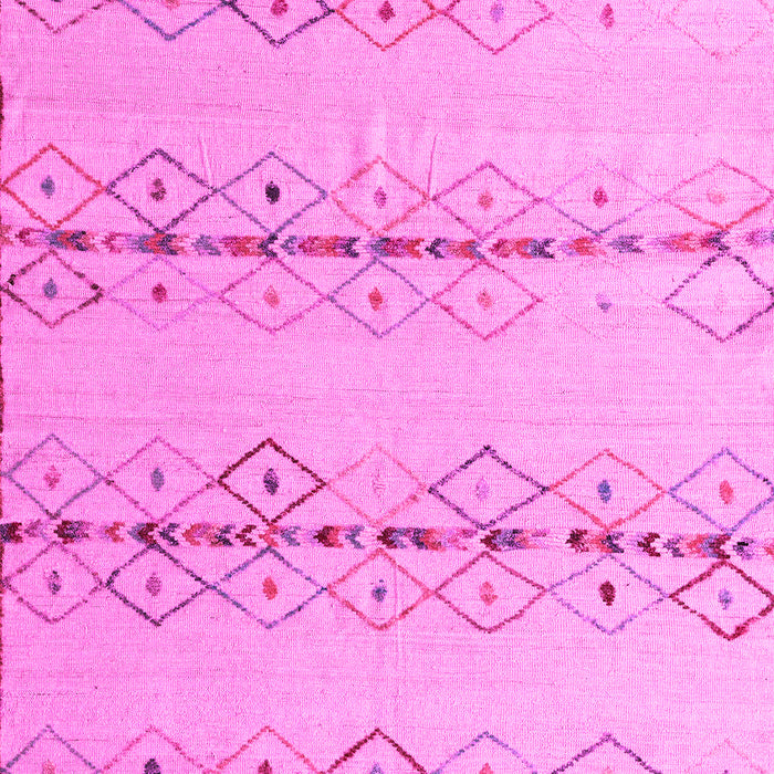 Machine Washable Solid Pink Modern Rug, wshabs5074pnk