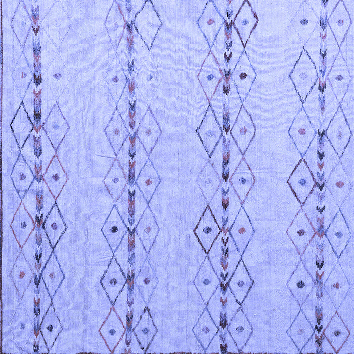 Square Machine Washable Solid Blue Modern Rug, wshabs5074blu