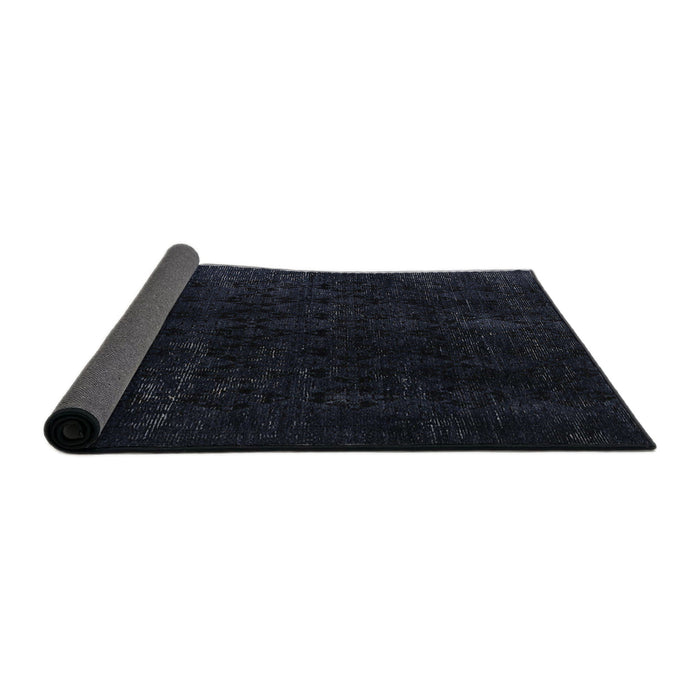 Sideview of Abstract Black Modern Rug, abs5075