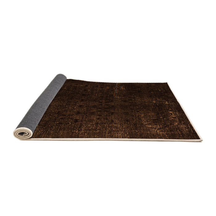 Sideview of Abstract Orange Modern Rug, abs5075org