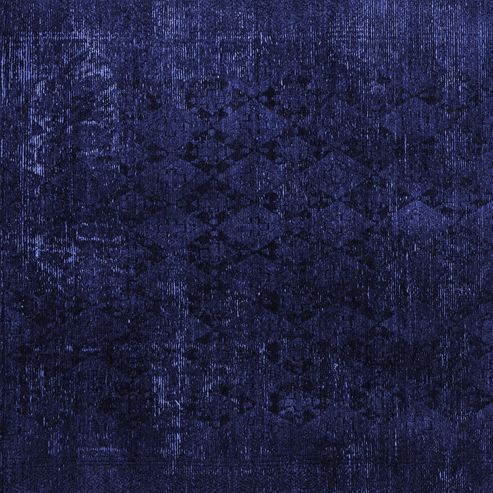 Square Abstract Blue Modern Rug, abs5075blu