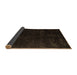 Sideview of Abstract Brown Modern Rug, abs5075brn