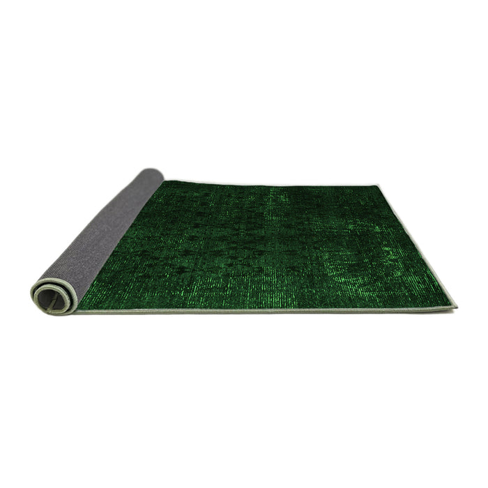 Sideview of Abstract Green Modern Rug, abs5075grn