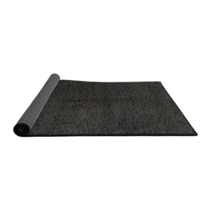 Sideview of Abstract Gray Modern Rug, abs5076