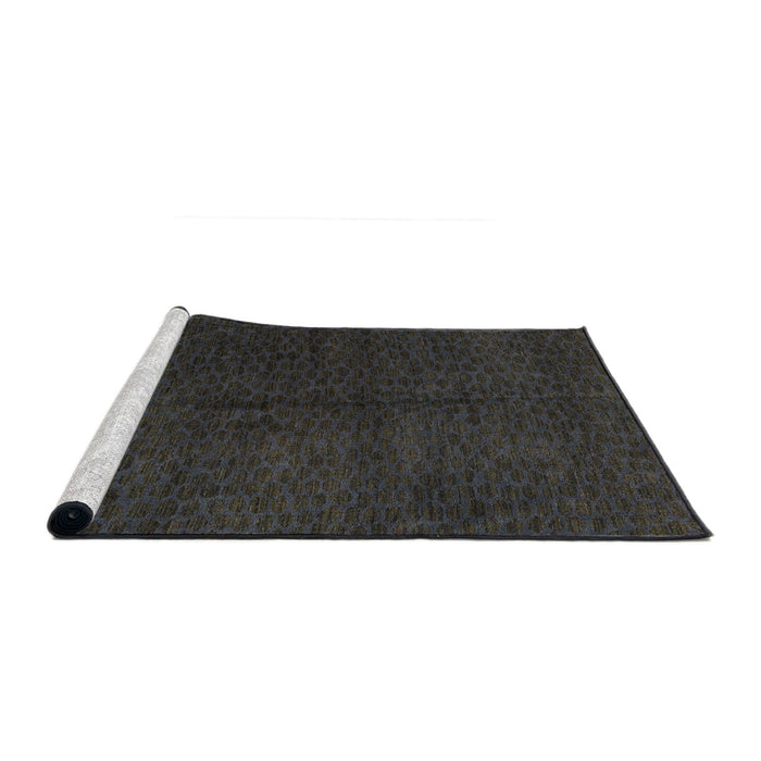 Sideview of Machine Washable Abstract Gray Rug, wshabs5076