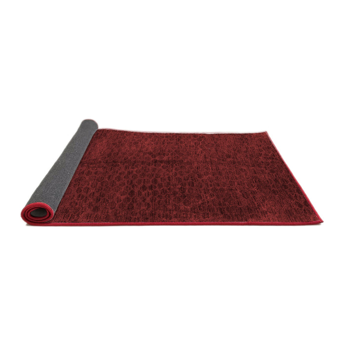 Abstract Red Modern Area Rugs