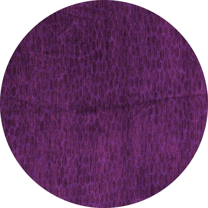 Round Machine Washable Abstract Pink Modern Rug, wshabs5076pnk
