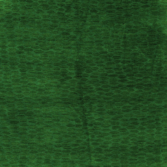 Square Abstract Green Modern Rug, abs5076grn