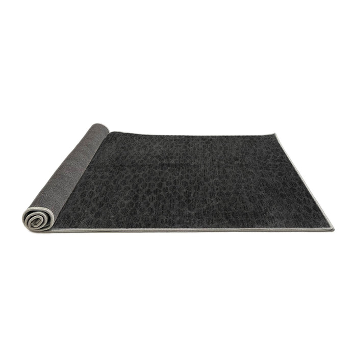 Sideview of Abstract Gray Modern Rug, abs5076gry
