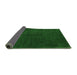 Sideview of Abstract Green Modern Rug, abs5076grn