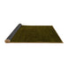 Sideview of Abstract Yellow Modern Rug, abs5076yw