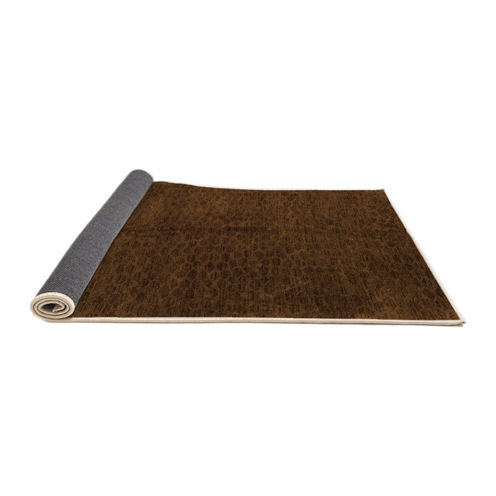 Sideview of Abstract Orange Modern Rug, abs5076org