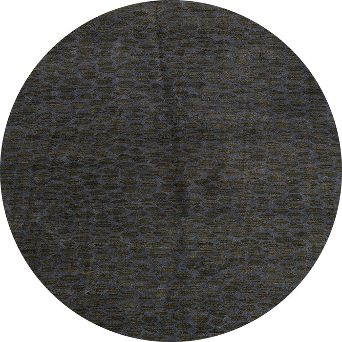 Round Abstract Gray Modern Rug, abs5076