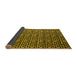 Sideview of Abstract Yellow Modern Rug, abs5077yw