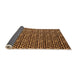 Sideview of Abstract Orange Modern Rug, abs5077org