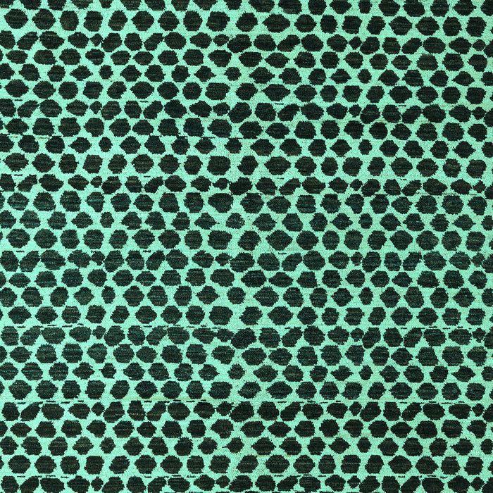 Machine Washable Abstract Turquoise Modern Area Rugs, wshabs5077turq