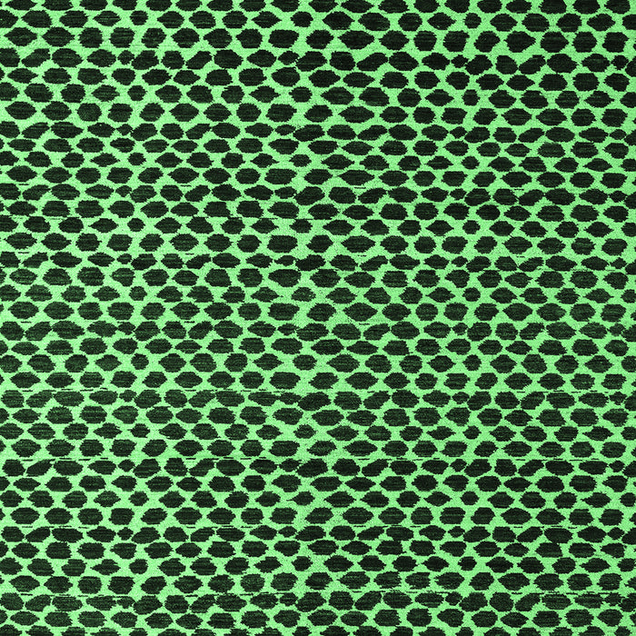Square Machine Washable Abstract Emerald Green Modern Area Rugs, wshabs5077emgrn