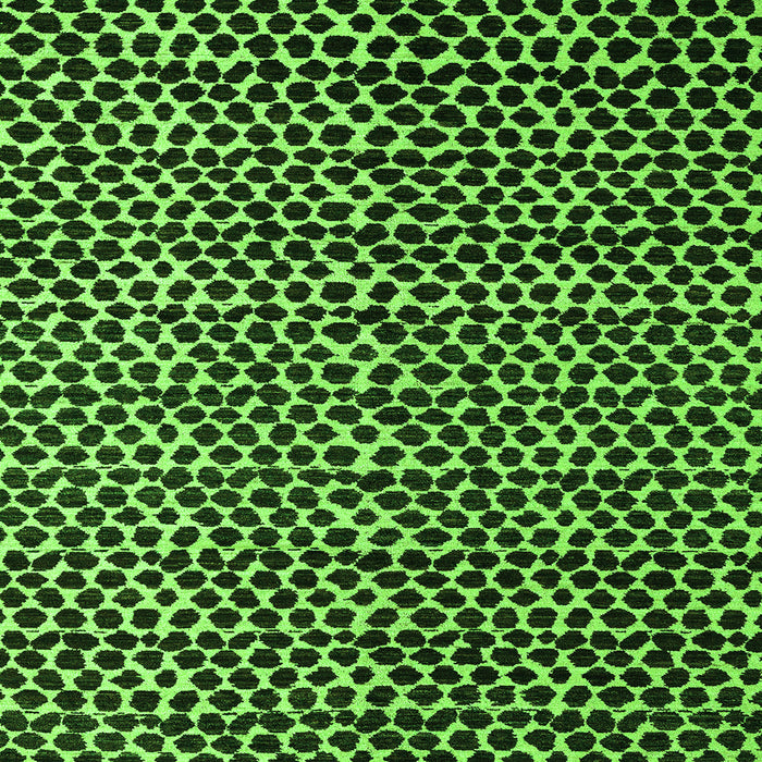 Square Machine Washable Abstract Green Modern Area Rugs, wshabs5077grn