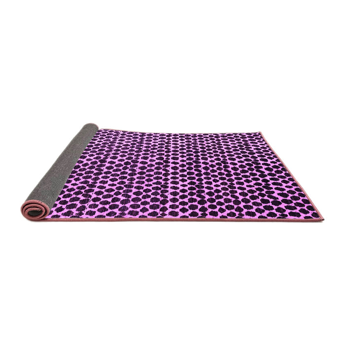 Sideview of Abstract Purple Modern Rug, abs5077pur