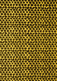 Abstract Yellow Modern Rug, abs5077yw