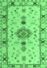 Oriental Emerald Green Traditional Rug, abs5078emgrn