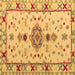 Square Oriental Brown Traditional Rug, abs5078brn