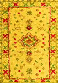 Oriental Yellow Traditional Rug, abs5078yw