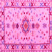 Square Oriental Pink Traditional Rug, abs5078pnk