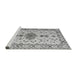 Sideview of Machine Washable Oriental Gray Traditional Rug, wshabs5078gry