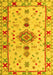 Machine Washable Oriental Yellow Traditional Rug, wshabs5078yw