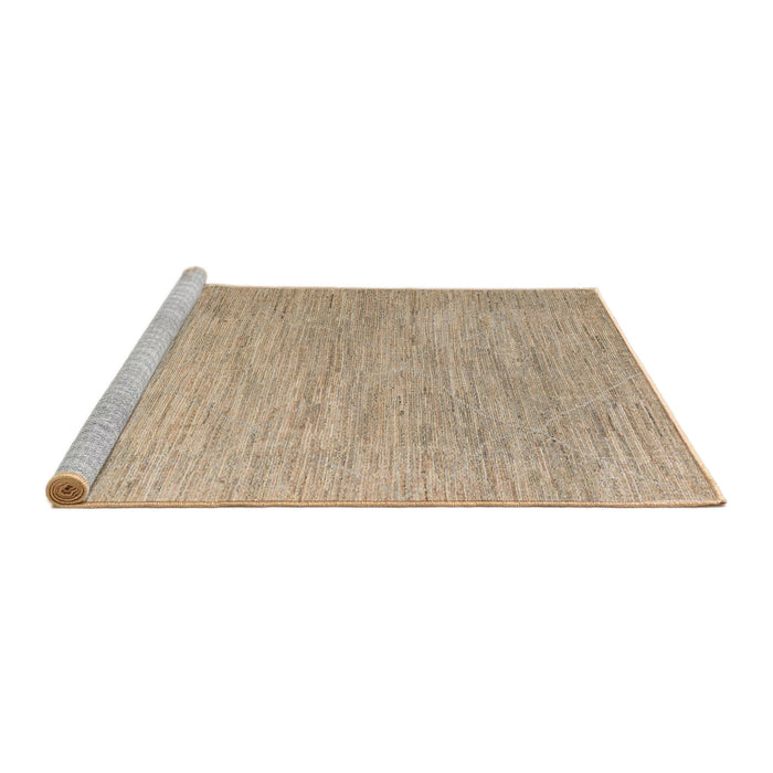 Sideview of Machine Washable Abstract Orange Brown Rug, wshabs5079