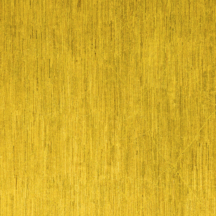 Square Solid Yellow Modern Rug, abs5079yw