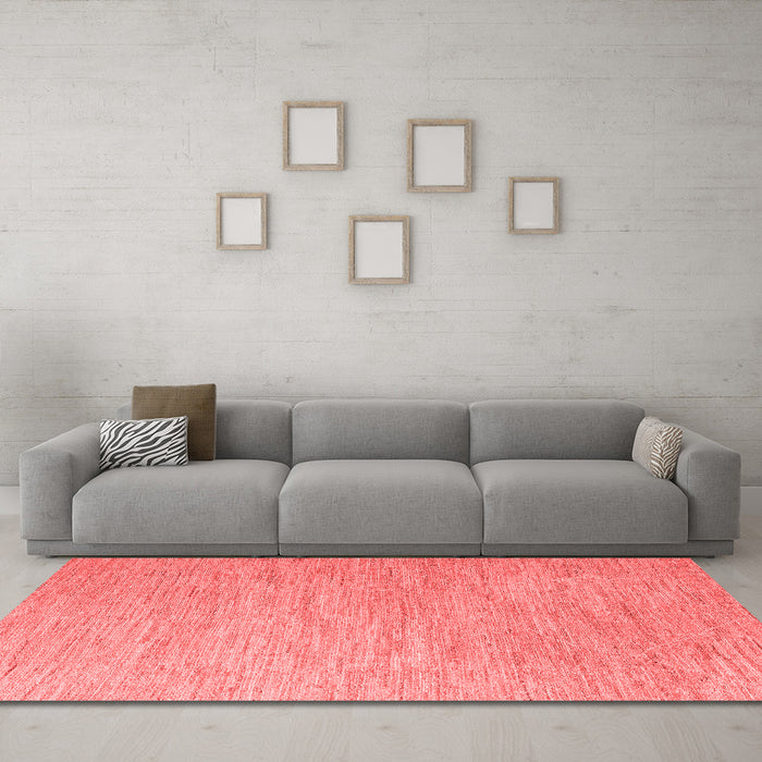 Modern Red Washable Rugs