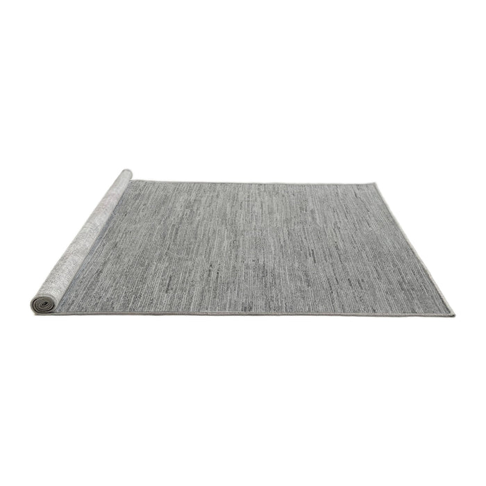 Sideview of Machine Washable Solid Gray Modern Rug, wshabs5079gry