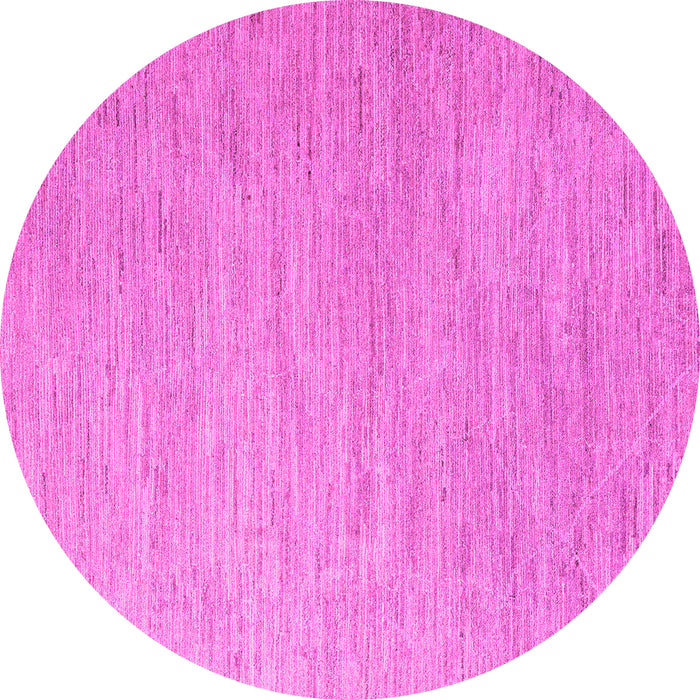 Round Solid Pink Modern Rug, abs5079pnk