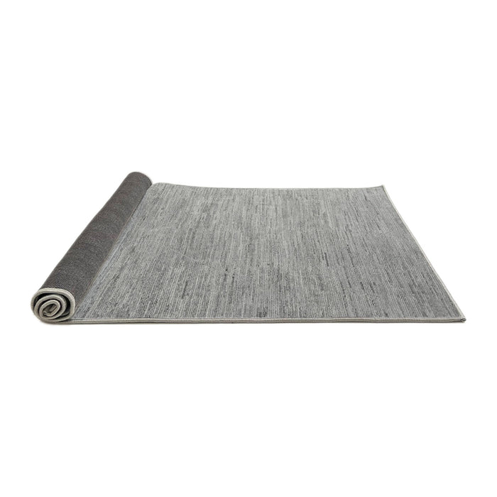 Sideview of Solid Gray Modern Rug, abs5079gry