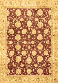 Abstract Brown Modern Rug, abs507brn