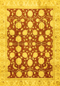 Abstract Yellow Modern Rug, abs507yw