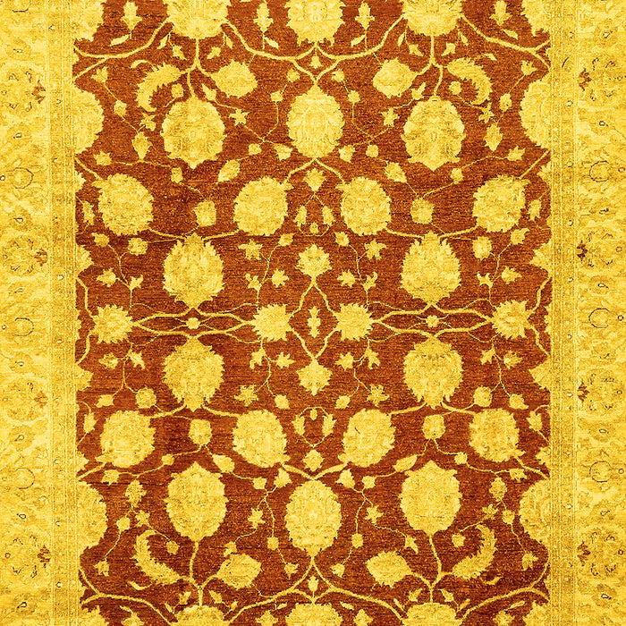 Abstract Yellow Modern Rug, abs507yw